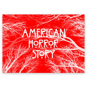 Поздравительная открытка с принтом American Horror Story. , 100% бумага | плотность бумаги 280 г/м2, матовая, на обратной стороне линовка и место для марки
 | Тематика изображения на принте: american horror story | netflix | американ хоррор стори | американская история ужасов | драма | загадочные события | кино | мини сериал | нетфликс | очень странные дела | сериалы | триллер | ужасы | фантастика