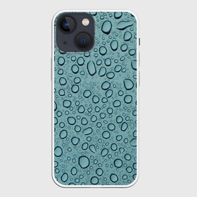 Чехол для iPhone 13 mini с принтом Капли. ,  |  | abstract | brand | geometry | sport | texture | абстракция | бренд | брызги | вода | геометрия | капли | капли дождя | классика | летние | минимализм | модные | популярные иллюстрации | потеки | прикольные картинки