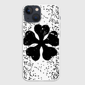 Чехол для iPhone 13 mini с принтом Черный Клевер и распыленное графити ,  |  | anime | black clover | аниме | боевик | буракку куро:ба | кино | комедия | магия | мультфильм | фэнтези | черный клевер | японская сёнэн манга