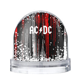 Снежный шар с принтом AC/DC. , Пластик | Изображение внутри шара печатается на глянцевой фотобумаге с двух сторон | 