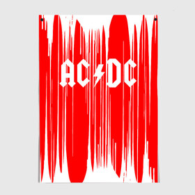 Постер с принтом AC/DC. , 100% бумага
 | бумага, плотность 150 мг. Матовая, но за счет высокого коэффициента гладкости имеет небольшой блеск и дает на свету блики, но в отличии от глянцевой бумаги не покрыта лаком | ac dc | music | rock | австралийская рок группа | ас дс | асдс | блюз рок | музыка | переменный ток постоянный ток | рок | рок н ролл | хард рок | эй си ди си