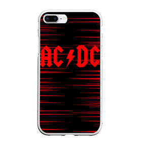 Чехол для iPhone 7Plus/8 Plus матовый с принтом AC DC , Силикон | Область печати: задняя сторона чехла, без боковых панелей | ac dc | music | rock | австралийская рок группа | ас дс | асдс | блюз рок | музыка | переменный ток постоянный ток | рок | рок н ролл | хард рок | эй си ди си