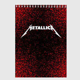 Скетчбук с принтом Metallica , 100% бумага
 | 48 листов, плотность листов — 100 г/м2, плотность картонной обложки — 250 г/м2. Листы скреплены сверху удобной пружинной спиралью | metallica | music | rock | американская рок группа | метал группа | металлика | музыка | рок | рок группа | трэш метал | хеви метал