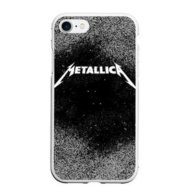 Чехол для iPhone 7/8 матовый с принтом Metallica. , Силикон | Область печати: задняя сторона чехла, без боковых панелей | 