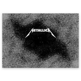 Поздравительная открытка с принтом Metallica. , 100% бумага | плотность бумаги 280 г/м2, матовая, на обратной стороне линовка и место для марки
 | metallica | music | rock | американская рок группа | метал группа | металлика | музыка | рок | рок группа | трэш метал | хеви метал