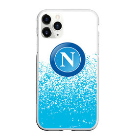 Чехол для iPhone 11 Pro матовый с принтом NAPOLI. , Силикон |  | fc | football | football club | napoli | sport | итальянский профессиональный футбольный клуб | наполи | неаполь | спорт | уефа | униформа | фирменные цвета | фк | футбол | футбольный клуб