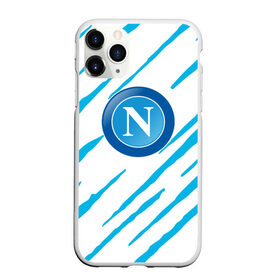 Чехол для iPhone 11 Pro Max матовый с принтом NAPOLI. , Силикон |  | fc | football | football club | napoli | sport | итальянский профессиональный футбольный клуб | наполи | неаполь | спорт | уефа | униформа | фирменные цвета | фк | футбол | футбольный клуб