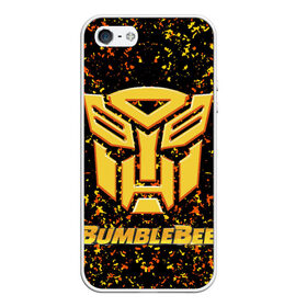 Чехол для iPhone 5/5S матовый с принтом Bumblebee. , Силикон | Область печати: задняя сторона чехла, без боковых панелей | Тематика изображения на принте: автобот разведчик | автоботы | бамблби | боевик | кино | кино трансформеры | персонаж вселенной трансформеров | приключения | трансформеры | фантастика | фильмы