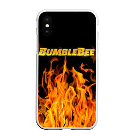 Чехол для iPhone XS Max матовый с принтом Bumblebee. , Силикон | Область печати: задняя сторона чехла, без боковых панелей | Тематика изображения на принте: автобот разведчик | автоботы | бамблби | боевик | кино | кино трансформеры | персонаж вселенной трансформеров | приключения | трансформеры | фантастика | фильмы