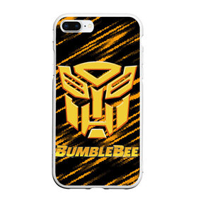 Чехол для iPhone 7Plus/8 Plus матовый с принтом Bumblebee. , Силикон | Область печати: задняя сторона чехла, без боковых панелей | Тематика изображения на принте: автобот разведчик | автоботы | бамблби | боевик | кино | кино трансформеры | персонаж вселенной трансформеров | приключения | трансформеры | фантастика | фильмы