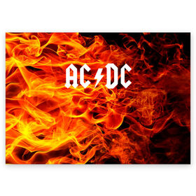 Поздравительная открытка с принтом AC/DC. , 100% бумага | плотность бумаги 280 г/м2, матовая, на обратной стороне линовка и место для марки
 | ac dc | music | rock | австралийская рок группа | ас дс | асдс | блюз рок | музыка | переменный ток постоянный ток | рок | рок н ролл | хард рок | эй си ди си