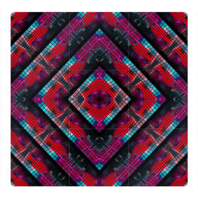 Магнитный плакат 3Х3 с принтом Monna , Полимерный материал с магнитным слоем | 9 деталей размером 9*9 см | colorful | geometric | kaleidoscope | mosaic | pattern | rhombuses | squares | геометрический | калейдоскоп | квадраты | мозаика | разноцветный | ромбы | узор