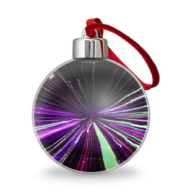 Ёлочный шар с принтом Rollo , Пластик | Диаметр: 77 мм | abstraction | blur | immersion | light | lines | long exposure | purple | абстракция | длинная выдержка | линии | погружение | размытость | свет | фиолетовый