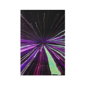 Обложка для паспорта матовая кожа с принтом Rollo , натуральная матовая кожа | размер 19,3 х 13,7 см; прозрачные пластиковые крепления | abstraction | blur | immersion | light | lines | long exposure | purple | абстракция | длинная выдержка | линии | погружение | размытость | свет | фиолетовый