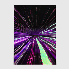 Постер с принтом Rollo , 100% бумага
 | бумага, плотность 150 мг. Матовая, но за счет высокого коэффициента гладкости имеет небольшой блеск и дает на свету блики, но в отличии от глянцевой бумаги не покрыта лаком | abstraction | blur | immersion | light | lines | long exposure | purple | абстракция | длинная выдержка | линии | погружение | размытость | свет | фиолетовый