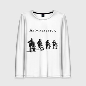 Женский лонгслив 3D с принтом Apocalyptica , 100% полиэстер | длинные рукава, круглый вырез горловины, полуприлегающий силуэт | apocalyptica | eicca toppinen | finland | heavy | helsenki | metall | metallica | mikko sirn | paavo ltjnen | perttu kivilaakso | rock | апоклиптика | виолончель | рок | симфонический рок | финляндия | эйкка топпинен