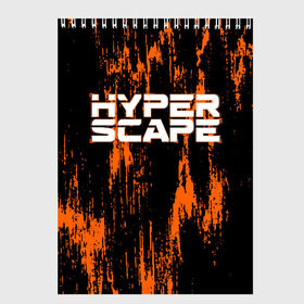 Скетчбук с принтом Hyper Scape , 100% бумага
 | 48 листов, плотность листов — 100 г/м2, плотность картонной обложки — 250 г/м2. Листы скреплены сверху удобной пружинной спиралью | esport | games | hyper scape | twitch | игроки | игролюбители | игроманы | игры | киберспорт | королевская битва | корона | твич | хупер скайп | хупер скайпе