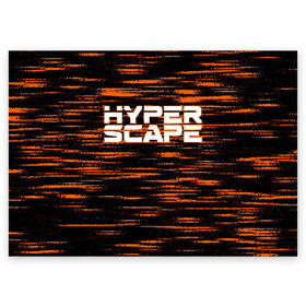 Поздравительная открытка с принтом Hyper Scape. , 100% бумага | плотность бумаги 280 г/м2, матовая, на обратной стороне линовка и место для марки
 | Тематика изображения на принте: esport | games | hyper scape | twitch | игроки | игролюбители | игроманы | игры | киберспорт | королевская битва | корона | твич | хупер скайп | хупер скайпе