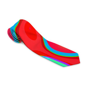 Галстук 3D с принтом Цветное безумие , 100% полиэстер | Длина 148 см; Плотность 150-180 г/м2 | абстракция | камуфляж | кляксы | краски | линии | неон | неоновая абстракция | неоновый принт | неоновый рисунок | пятна | разводы | разноцветное