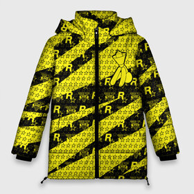 Женская зимняя куртка 3D с принтом GTA Online Yellow Dog , верх — 100% полиэстер; подкладка — 100% полиэстер; утеплитель — 100% полиэстер | длина ниже бедра, силуэт Оверсайз. Есть воротник-стойка, отстегивающийся капюшон и ветрозащитная планка. 

Боковые карманы с листочкой на кнопках и внутренний карман на молнии | Тематика изображения на принте: auto | game | grand | gta | gta5 | los santos | rockstar | theft | гта | гта5 | игра | лос сантос | майкл | онлайн | рокстар | тревор | франклин