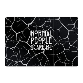 Магнитный плакат 3Х2 с принтом Normal People Scare Me. , Полимерный материал с магнитным слоем | 6 деталей размером 9*9 см | Тематика изображения на принте: american horror story | games | normal people scare me | аутизм | документальный фильм об аутизме | игры | кино | люди | нормал пипл скар ми | очень странные дела | фильмы