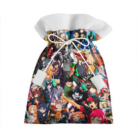 Подарочный 3D мешок с принтом Аниме персонажи , 100% полиэстер | Размер: 29*39 см | Тематика изображения на принте: akame | akatsuki | anime | art | collage | crossover | japan | аниме | арт | герои | коллаж | манга | персонажи