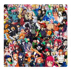 Магнитный плакат 3Х3 с принтом Аниме персонажи , Полимерный материал с магнитным слоем | 9 деталей размером 9*9 см | akame | akatsuki | anime | art | collage | crossover | japan | аниме | арт | герои | коллаж | манга | персонажи