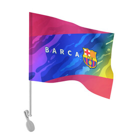 Флаг для автомобиля с принтом BARCELONA / БАРСЕЛОНА , 100% полиэстер | Размер: 30*21 см | barca | barcelona | barsa | barselona | fcb | logo | messi | барса | барселона | знак | клуб | лого | логотип | логотипы | месси | символ | символы | футбол | футбольная | футбольный