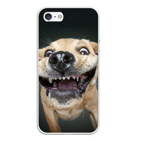 Чехол для iPhone 5/5S матовый с принтом Улыбающаяся Собака , Силикон | Область печати: задняя сторона чехла, без боковых панелей | Тематика изображения на принте: dog | зубы | лапы | мем | пес | прикол | слюни | смешные животные | собака | собачка | улыбающаяся собака | улыбка | щенок | юмор | язык