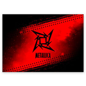 Поздравительная открытка с принтом METALLICA / МЕТАЛЛИКА , 100% бумага | плотность бумаги 280 г/м2, матовая, на обратной стороне линовка и место для марки
 | Тематика изображения на принте: hetfield | james | logo | metal | metalica | metallica | music | rock | star | джеймс | звезда | знак | ларс | лого | логотип | логотипы | метал | металика | металлика | музыка | рок | символ | символы | ульрих | хэтфилд