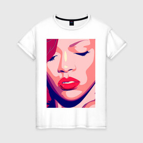 Женская футболка хлопок с принтом Pop art 100-33 , 100% хлопок | прямой крой, круглый вырез горловины, длина до линии бедер, слегка спущенное плечо | pin up | искусство | поп культура | популярное | ретро
