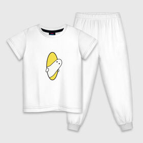 Детская пижама хлопок с принтом Portal 2 (парная) , 100% хлопок |  брюки и футболка прямого кроя, без карманов, на брюках мягкая резинка на поясе и по низу штанин
 | game | portal | арт | игра | на двоих | парная | портал | прикол | рисунок | телепортация | человечек