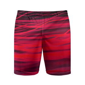 Мужские шорты спортивные с принтом Reding ,  |  | Тематика изображения на принте: abstraction | blur | light | lines | red | абстракция | красный | линии | размытость | свет
