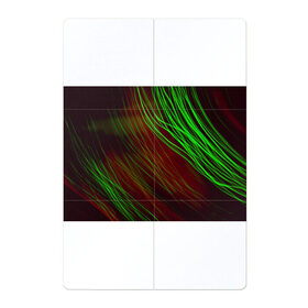 Магнитный плакат 2Х3 с принтом Qleen , Полимерный материал с магнитным слоем | 6 деталей размером 9*9 см | abstraction | blur | green | light | lines | абстракция | зелёный | линии | размытость | свет
