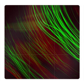 Магнитный плакат 3Х3 с принтом Qleen , Полимерный материал с магнитным слоем | 9 деталей размером 9*9 см | abstraction | blur | green | light | lines | абстракция | зелёный | линии | размытость | свет