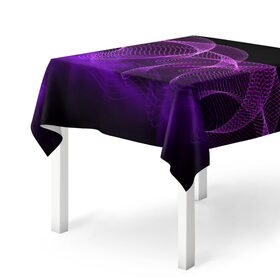 Скатерть 3D с принтом Kondeer , 100% полиэстер (ткань не мнется и не растягивается) | Размер: 150*150 см | abstraction | dark | lines | purple | spots | абстракция | линии | пятна | темный | фиолетовый