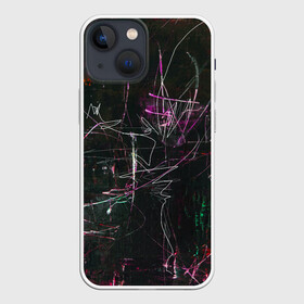 Чехол для iPhone 13 mini с принтом Doter ,  |  | abstraction | lines | paint | spots | stains | абстракция | краска | линии | пятна | разводы