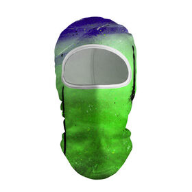 Балаклава 3D с принтом GreenFer , 100% полиэстер, ткань с особыми свойствами — Activecool | плотность 150–180 г/м2; хорошо тянется, но при этом сохраняет форму. Закрывает шею, вокруг отверстия для глаз кайма. Единый размер | Тематика изображения на принте: abstraction | art | blue | green | paint | stains | абстракция | арт | зелёный | краска | разводы | синий