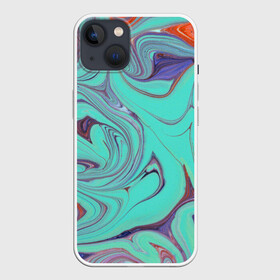 Чехол для iPhone 13 с принтом Olimpius ,  |  | abstraction | colorful | mixing | paint | stains | абстракция | краска | разводы | разноцветный | смешивание