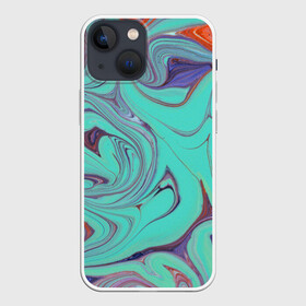 Чехол для iPhone 13 mini с принтом Olimpius ,  |  | abstraction | colorful | mixing | paint | stains | абстракция | краска | разводы | разноцветный | смешивание
