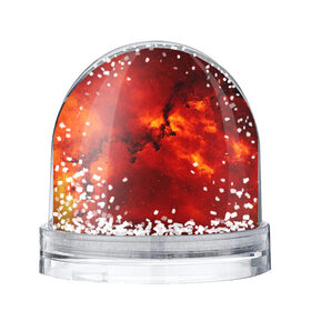 Снежный шар с принтом Сила огня , Пластик | Изображение внутри шара печатается на глянцевой фотобумаге с двух сторон | red | галактика | лава | огонь | сила огня | текстуры