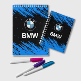 Блокнот с принтом BMW , 100% бумага | 48 листов, плотность листов — 60 г/м2, плотность картонной обложки — 250 г/м2. Листы скреплены удобной пружинной спиралью. Цвет линий — светло-серый
 | bmw | bmw performance | m | motorsport | performance | бмв | моторспорт