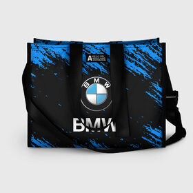 Сумка-шоппер 3D с принтом BMW , 100% полиэстер | застегивается на металлическую кнопку; внутренний карман застегивается на молнию. Стенки укреплены специальным мягким материалом, чтобы защитить содержимое от несильных ударов
 | bmw | bmw performance | m | motorsport | performance | бмв | моторспорт