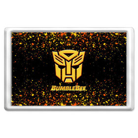 Магнит 45*70 с принтом Bumblebee. , Пластик | Размер: 78*52 мм; Размер печати: 70*45 | bumblebee | автобот разведчик | автоботы | бамблби | боевик | кино | кино трансформеры | персонаж вселенной трансформеров | приключения | трансформеры | фантастика | фильмы