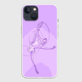 Чехол для iPhone 13 с принтом Гимнастика ,  |  | Тематика изображения на принте: gymnastics | rhythmic gymnastics | гимнастика | спорт | художественная гимнастика