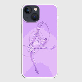 Чехол для iPhone 13 mini с принтом Гимнастика ,  |  | Тематика изображения на принте: gymnastics | rhythmic gymnastics | гимнастика | спорт | художественная гимнастика
