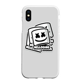 Чехол для iPhone XS Max матовый с принтом MARSHMELLO , Силикон | Область печати: задняя сторона чехла, без боковых панелей | fortnite | marshmallo | marshmallow | marshmello | marshmellow | маршмелло | маршмеллоу | розы | фортнайт