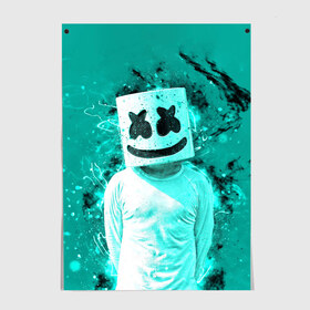 Постер с принтом MARSHMELLO , 100% бумага
 | бумага, плотность 150 мг. Матовая, но за счет высокого коэффициента гладкости имеет небольшой блеск и дает на свету блики, но в отличии от глянцевой бумаги не покрыта лаком | fortnite | marshmallo | marshmallow | marshmello | marshmellow | маршмелло | маршмеллоу | розы | фортнайт