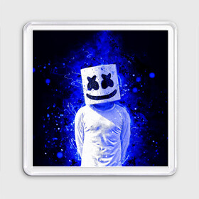 Магнит 55*55 с принтом MARSHMELLO , Пластик | Размер: 65*65 мм; Размер печати: 55*55 мм | fortnite | marshmallo | marshmallow | marshmello | marshmellow | маршмелло | маршмеллоу | розы | фортнайт