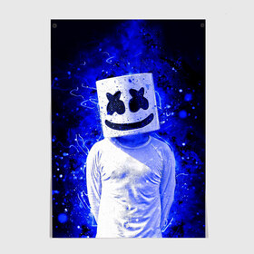 Постер с принтом MARSHMELLO , 100% бумага
 | бумага, плотность 150 мг. Матовая, но за счет высокого коэффициента гладкости имеет небольшой блеск и дает на свету блики, но в отличии от глянцевой бумаги не покрыта лаком | fortnite | marshmallo | marshmallow | marshmello | marshmellow | маршмелло | маршмеллоу | розы | фортнайт